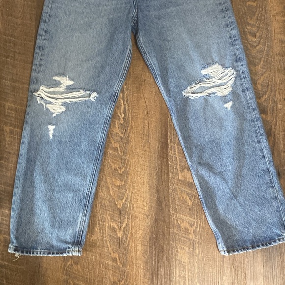 AGOLDE 90s Pinch Waist Ripped High Waist Straight Leg Jeans SZ 28 in Backdrop - Picture 12 of 16